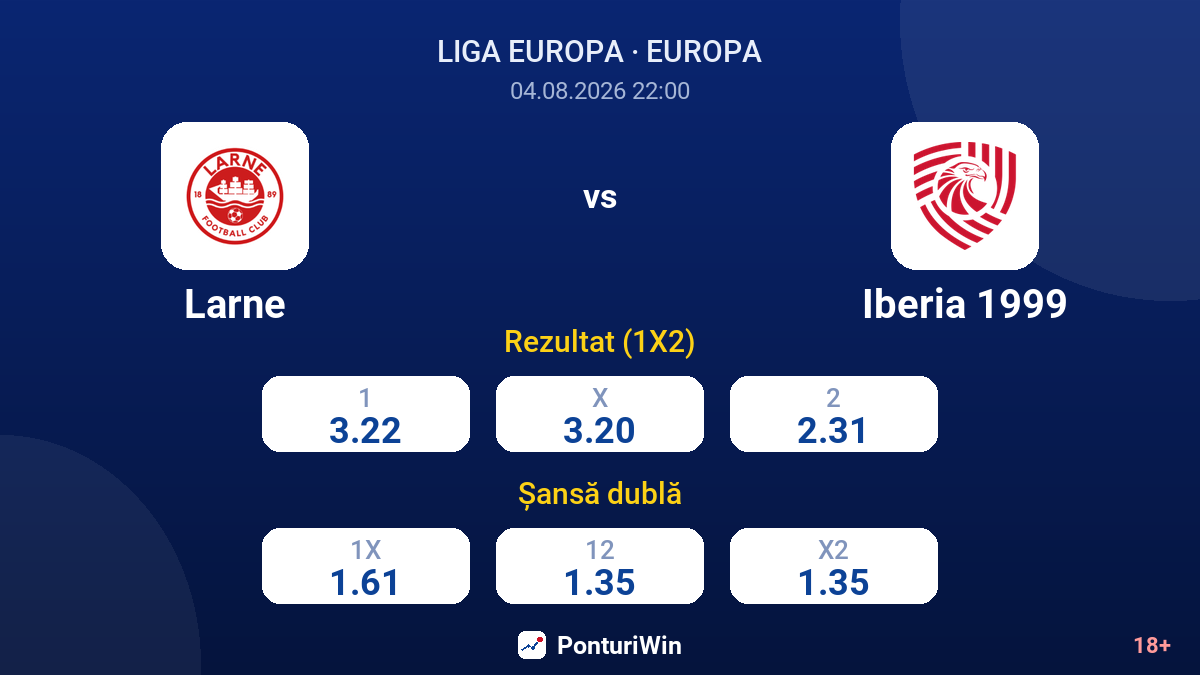 Larne vs Iberia 1999 — cote