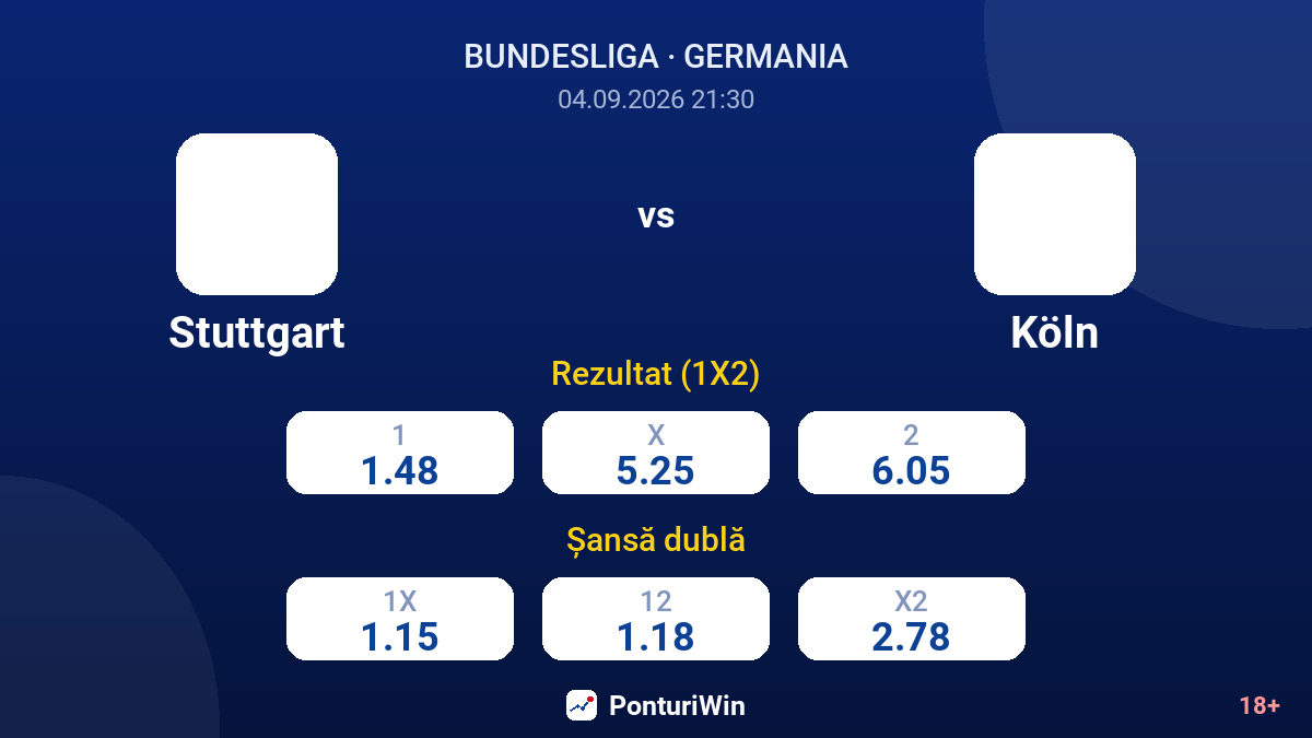 Stuttgart vs Köln — cote