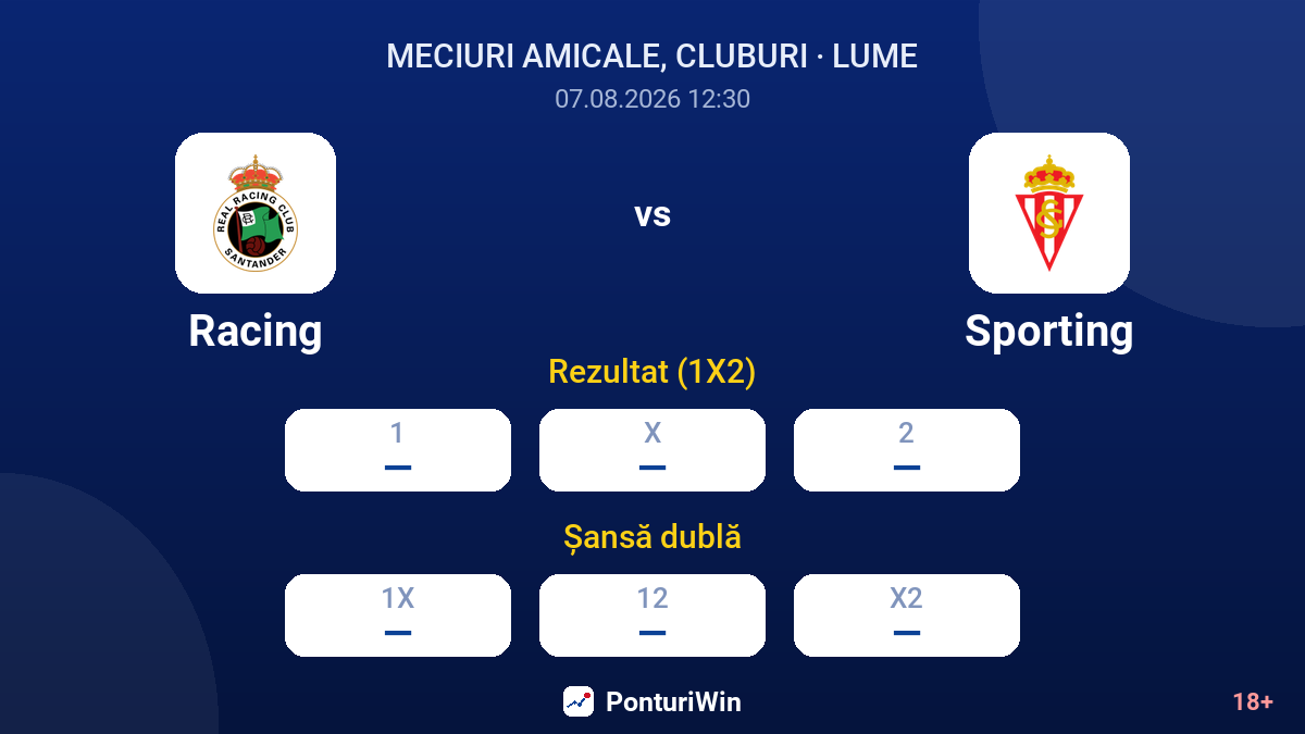Racing vs Sporting — cote