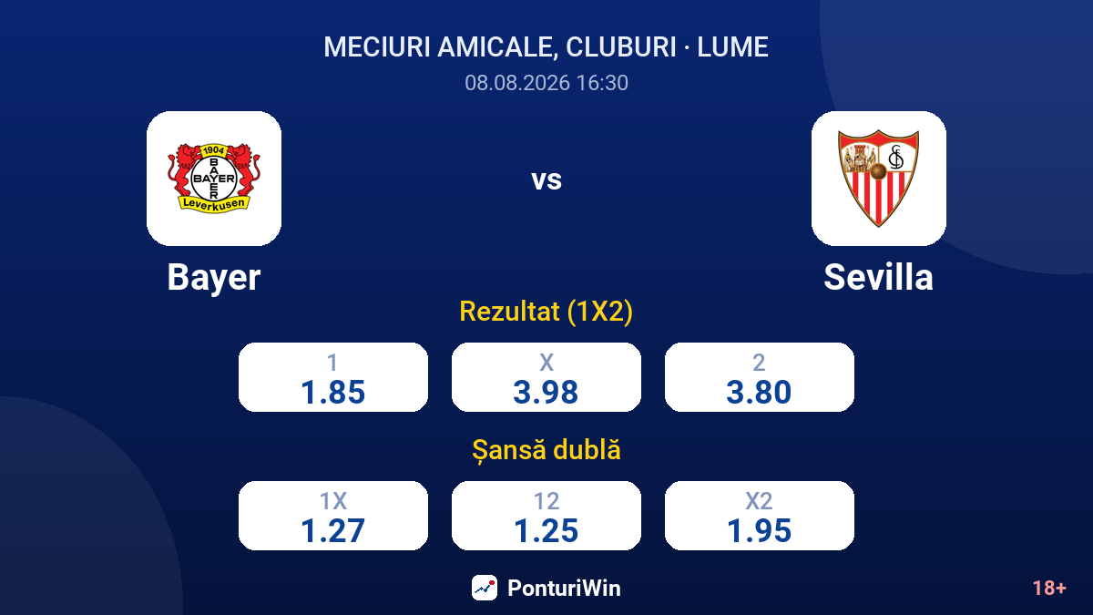 Bayer vs Sevilla — cote