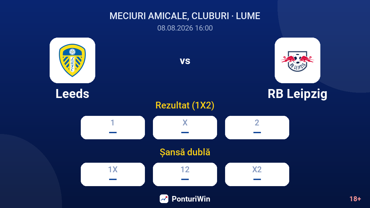 Leeds vs RB Leipzig — cote