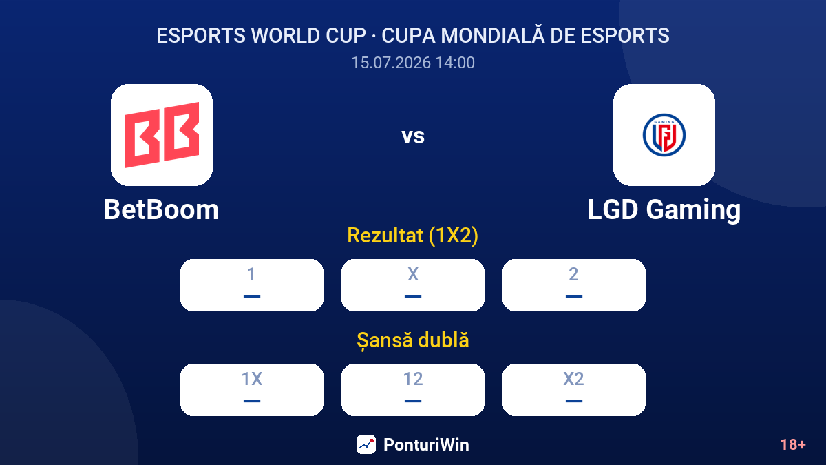 BetBoom vs LGD Gaming — cote