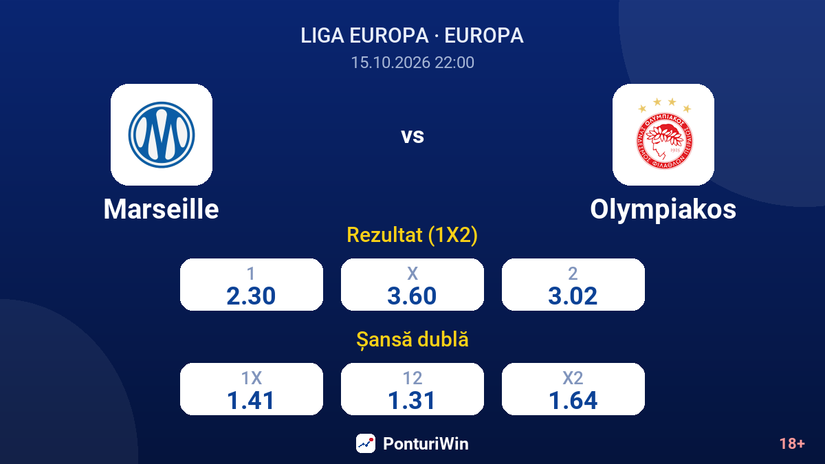 Marseille vs Olympiakos — cote