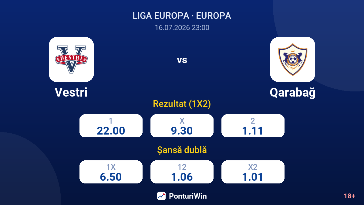 Vestri vs Qarabağ — cote
