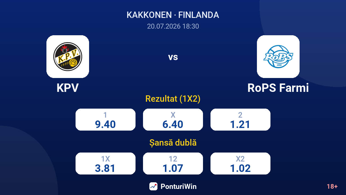 KPV vs RoPS Farmi — cote