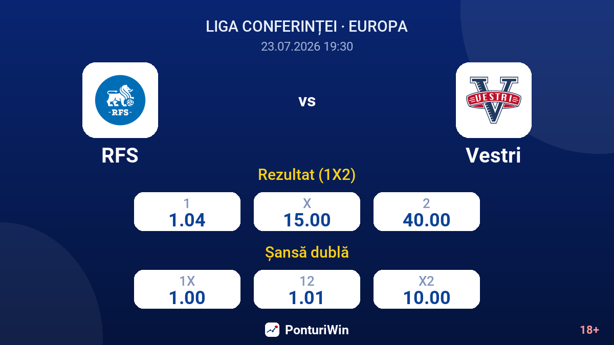 RFS vs Vestri — cote