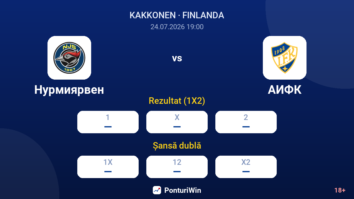 Nurmiärven vs AIFK — cote