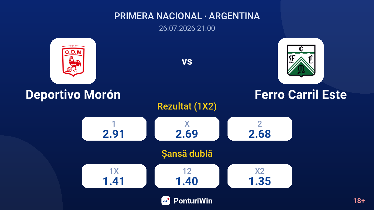 Deportivo Morón vs Ferro Carril Este — cote