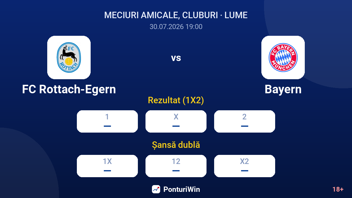 FC Rottach-Egern vs Bayern — cote